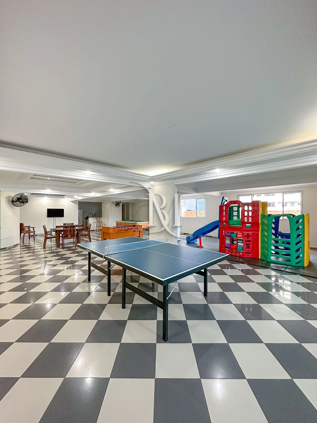 salão de jogos do residencial ilha bela canto do forte praia grande